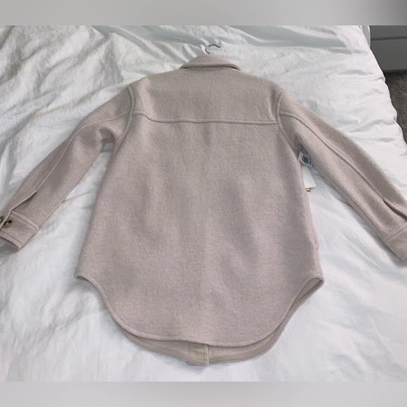 Aritzia Ganna Shirt Jacket Heather Bone - Picture 4 of 6